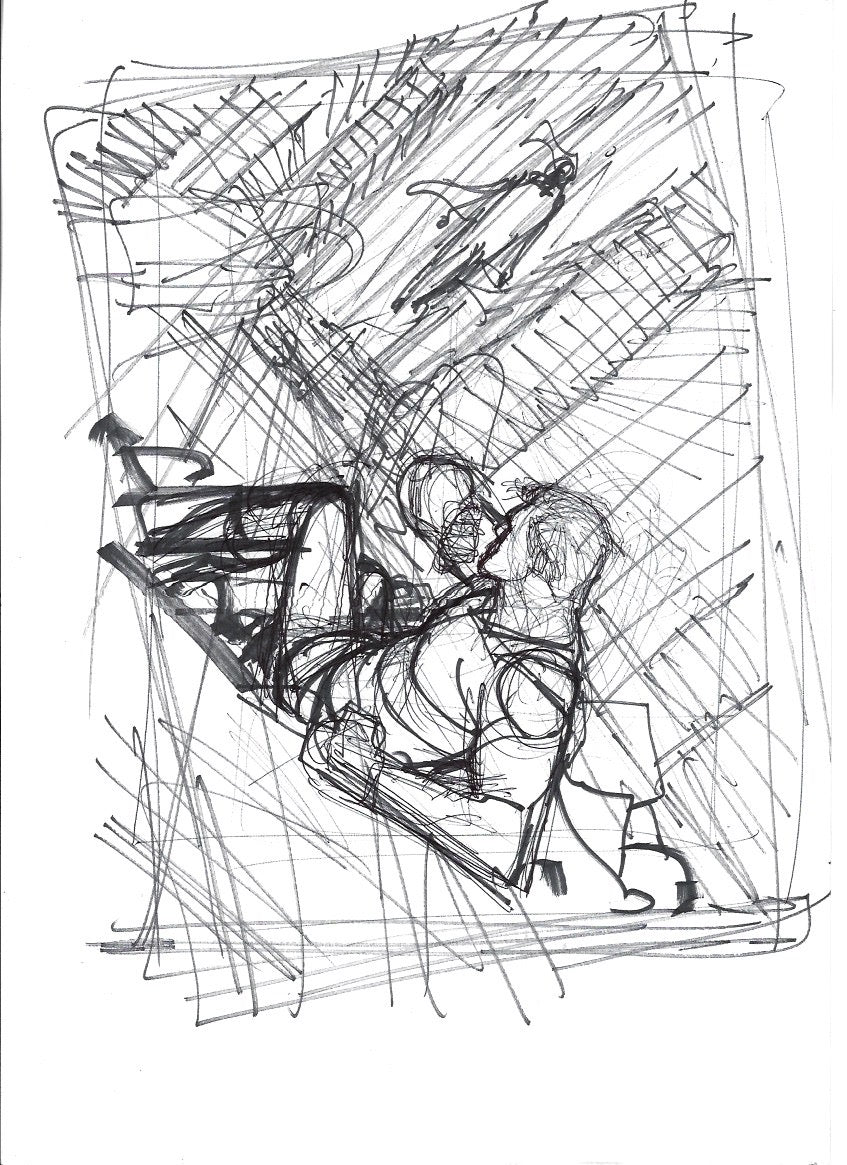 Sketches (Pack de 3 Bocetos)Superman vs Arion - La caída de Camelot