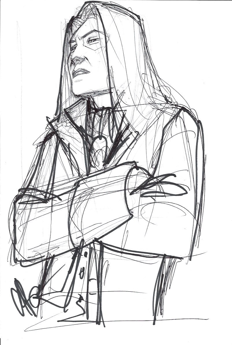 Sketch Arion - Caída de Camelot