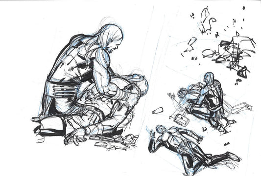 Thor abraza a Odin - Ultimate Thor
