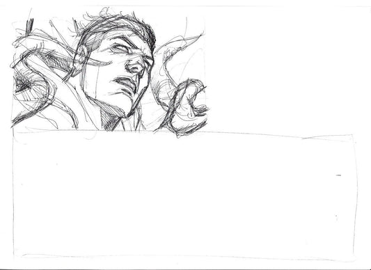 Sketch Superman contra los nuevos dioses - La caída de Camelot