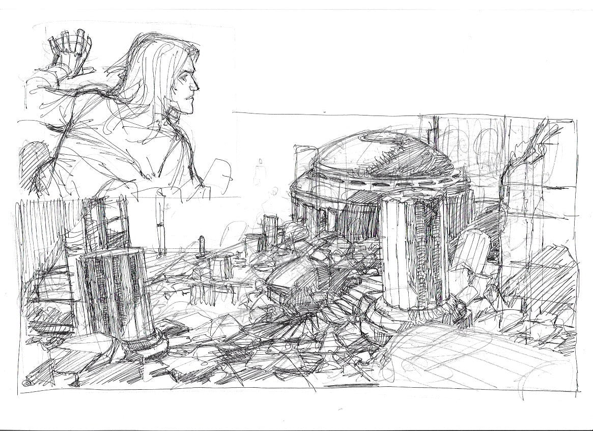 Sketch Arion Atlantis - La caída de Camelot