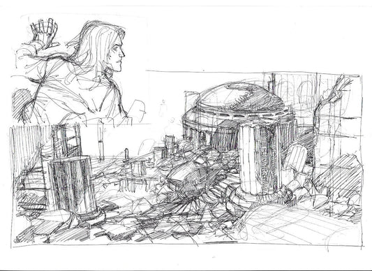 Sketch Arion Atlantis - La caída de Camelot
