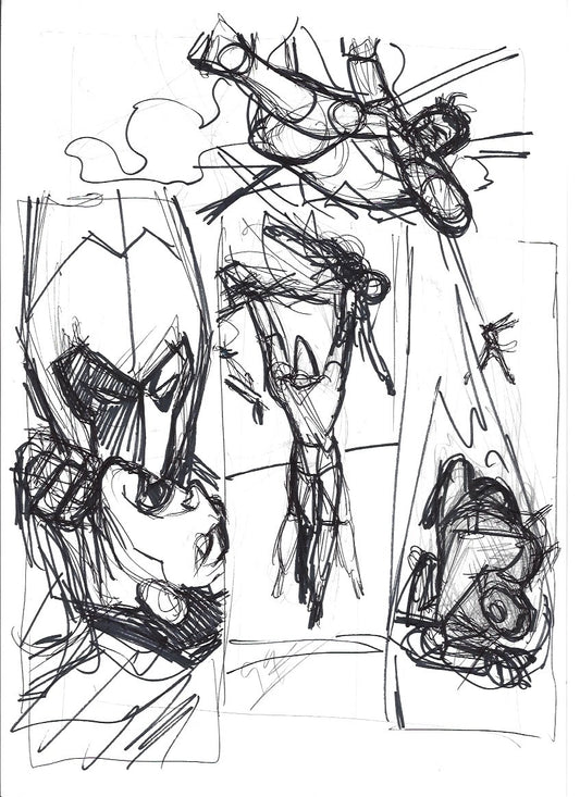 Sketch Khyber vence Superman (pagina A4 completa) - La caída de Camelot