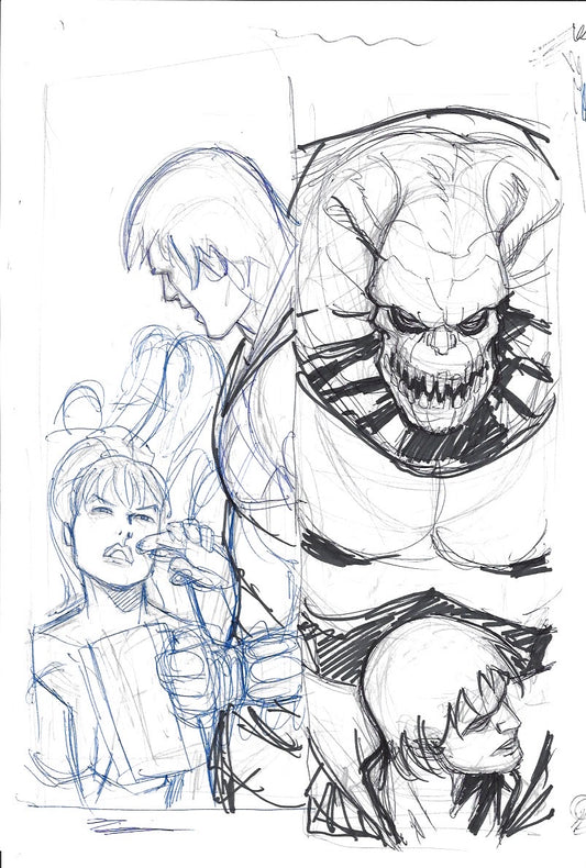 Sketch de Superman Bar Oblivion - Caída de Camelot
