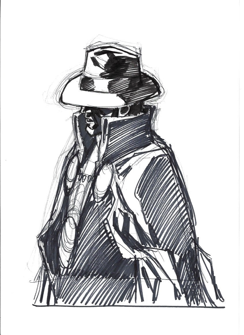 Sketch Phantom Stranger - La caída de Camelot