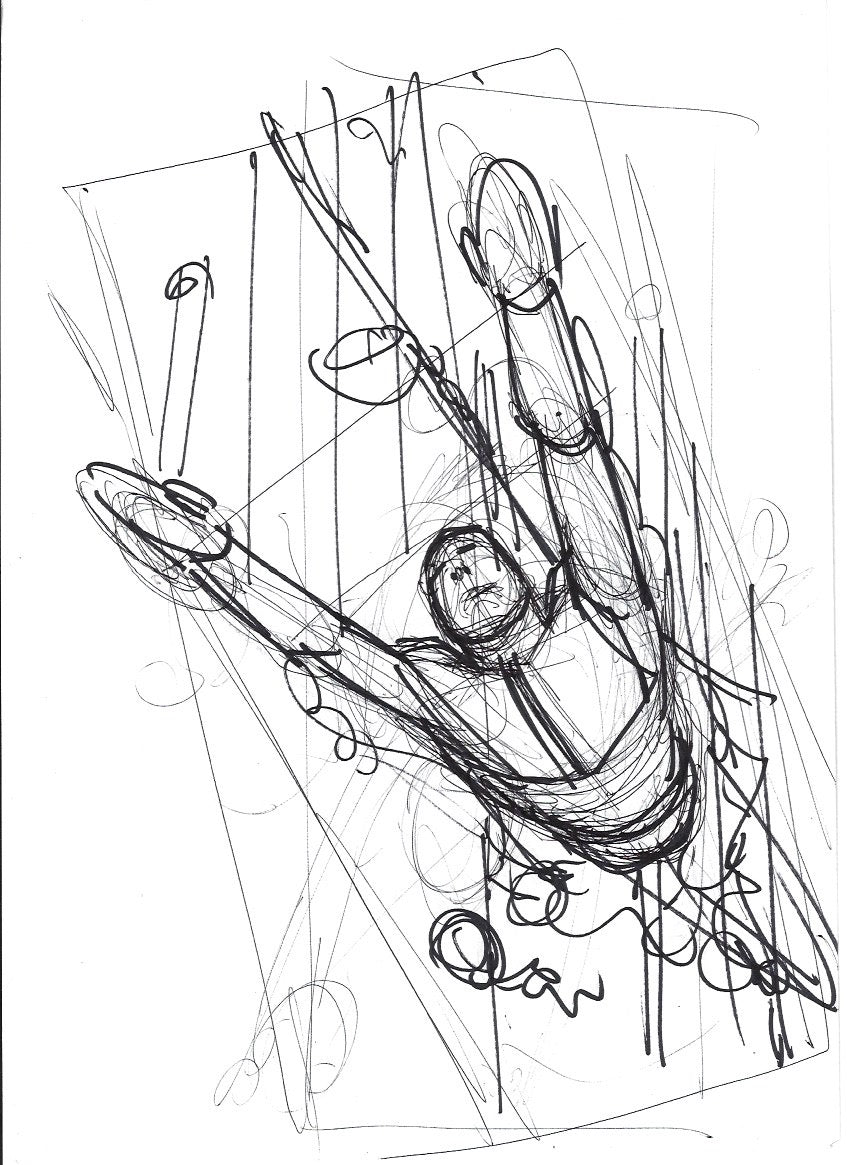 Sketch Remolino Atlantis Superman - La caída de Camelot