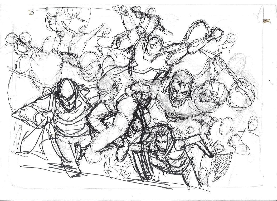 Sketch Vision de Villanos de Superman y Dc Comics - La caída de Camelot