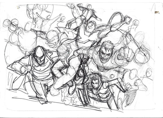 Sketch Vision de Villanos de Superman y Dc Comics - La caída de Camelot