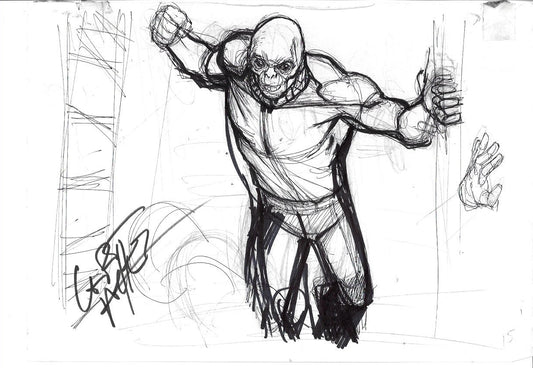 Craneo despiadado con manos - Ultimate Avengers  firmado por Carlos Pacheco
